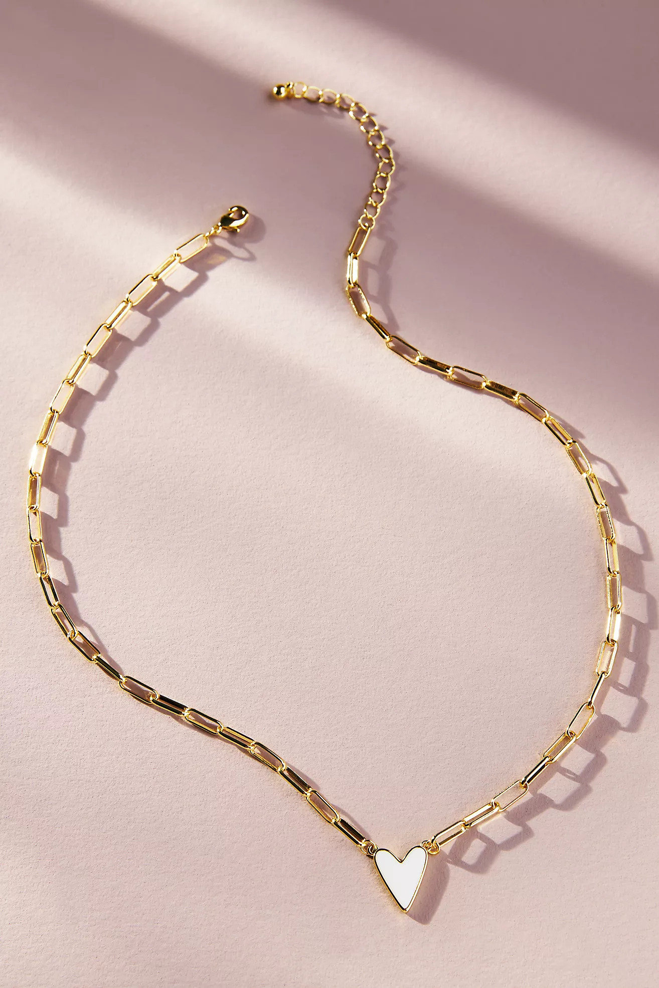 Uncommon James Enamel Heart Necklace | Anthropologie (US)