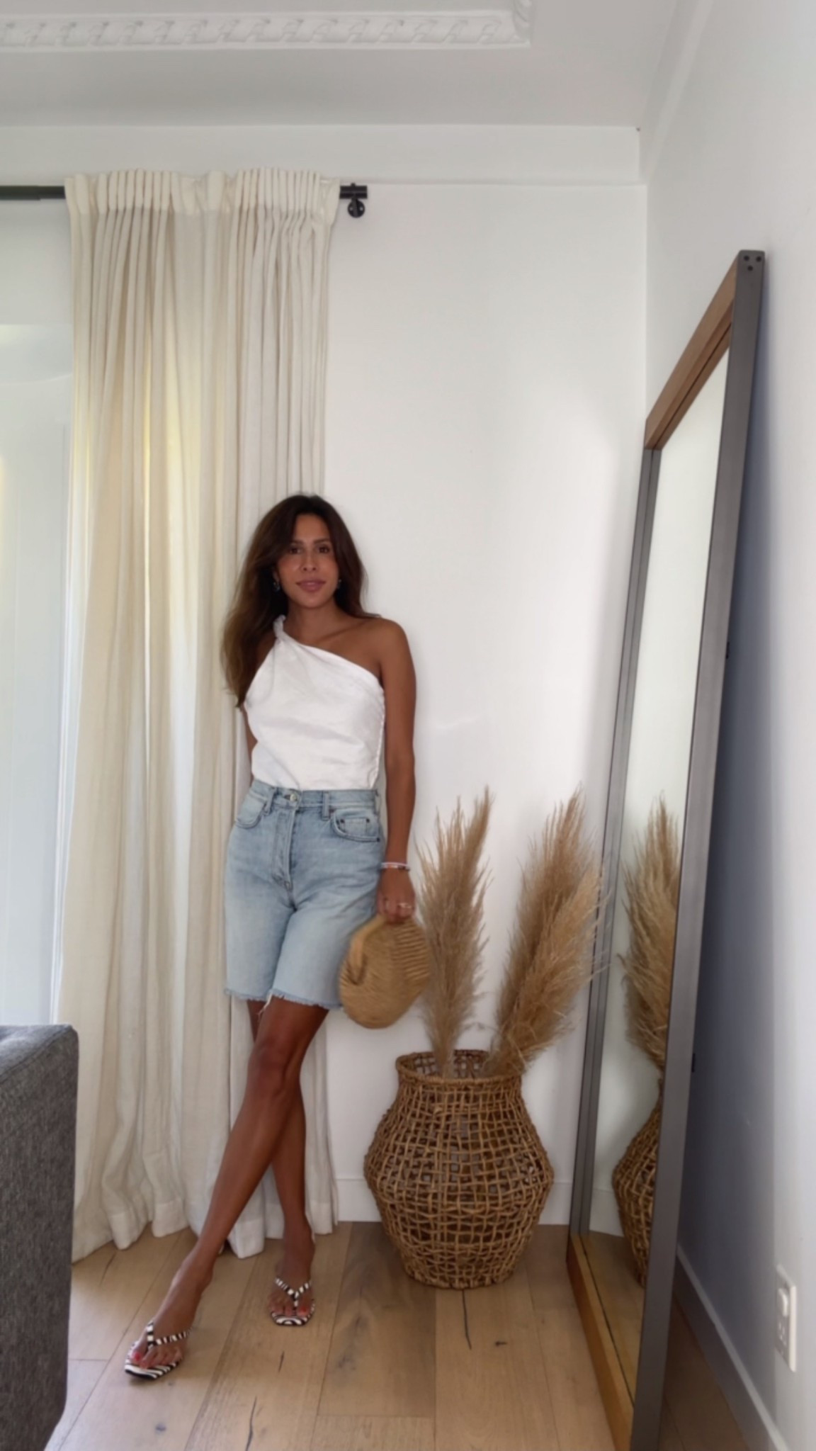 Linen top and denim bermuda shorts with zebra heels 

#LTKStyleTip #LTKFindsUnder100