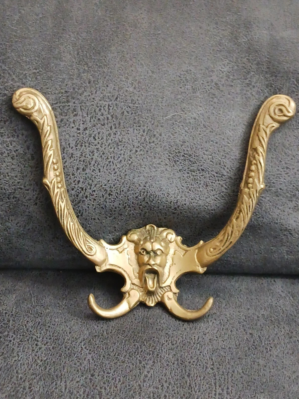 Antique Brass Devil Gargoyle Double Door/Coat Hook Art Nouveau Grotesque Vintage  | eBay | eBay US