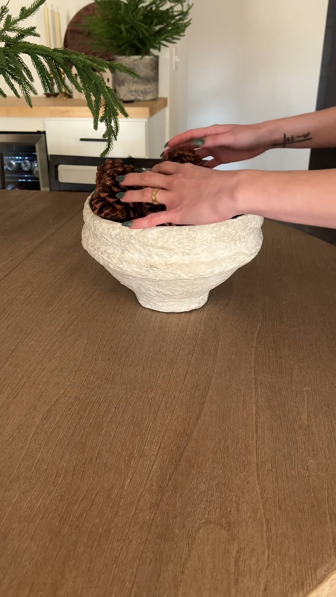 The best tip to get the most out of your bowl and vase filler: before adding your filler, place a smaller bowl upside down in the bowl that you're filling. This helps to make the bowl look full without having to buy more filler. It gives a more luxurious look and saves you money in return. 🙌

#LTKHoliday #LTKstyletip #LTKFind
