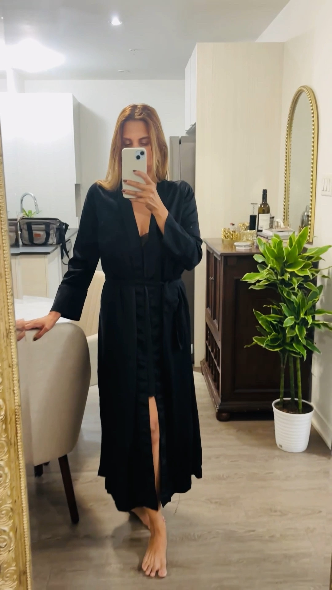 WFH dress code redefined, satin robe 

#LTKFindsUnder100