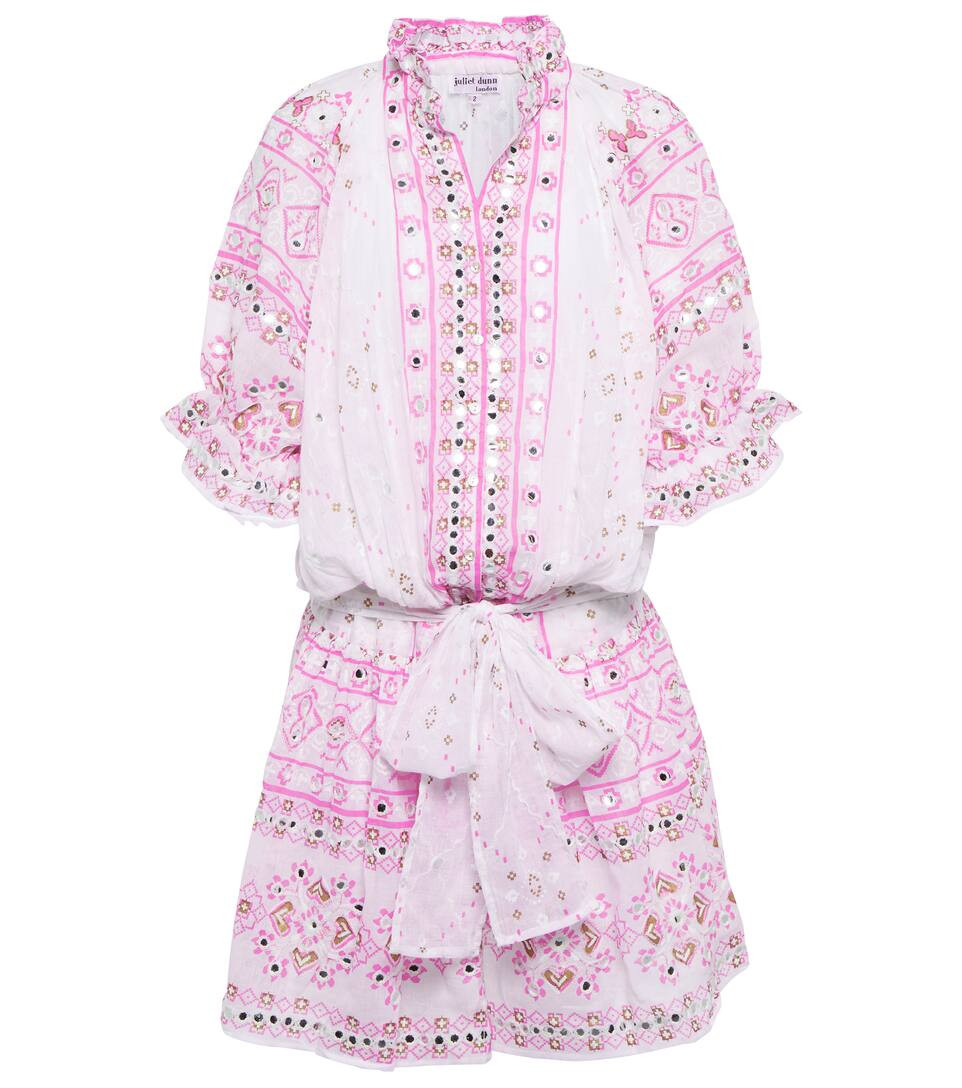 Broderie anglaise cotton minidress | Mytheresa (US/CA)