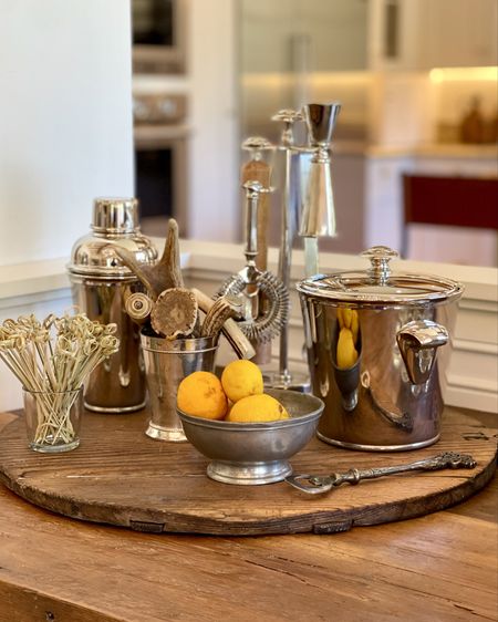 Collected Bar of Cindy Hattersley featuring new bar tools and vintage accessories 

#bartools # baraccessories

#LTKStyleTip #LTKHome