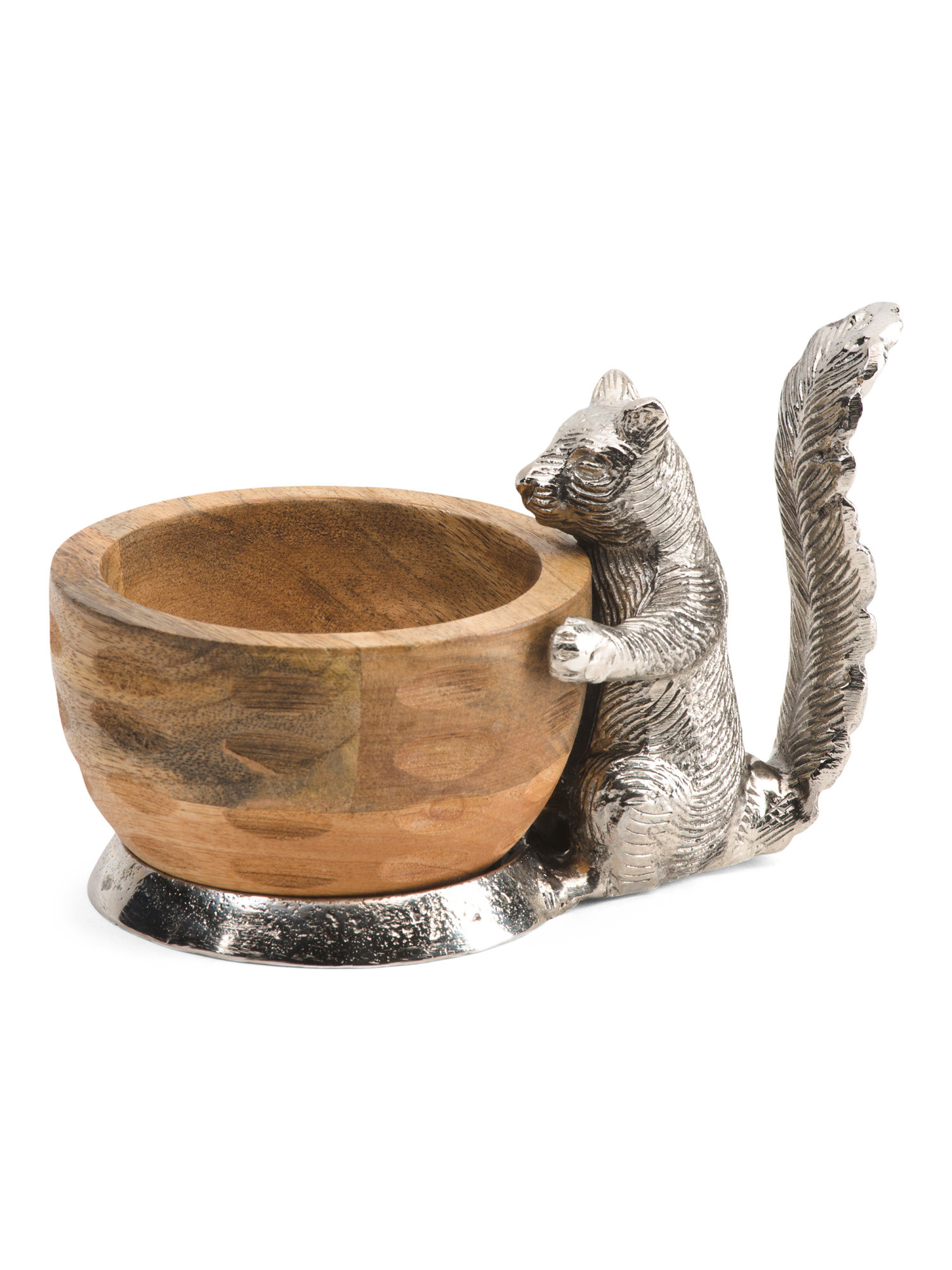7in Squirrel Wood Bowl | TJ Maxx