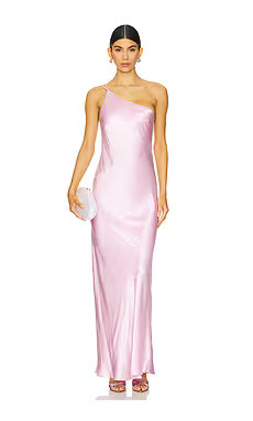 Shona Joy La Lune One Shoulder Cowl Back Maxi Dress in Peony from Revolve.com | Revolve Clothing (Global)