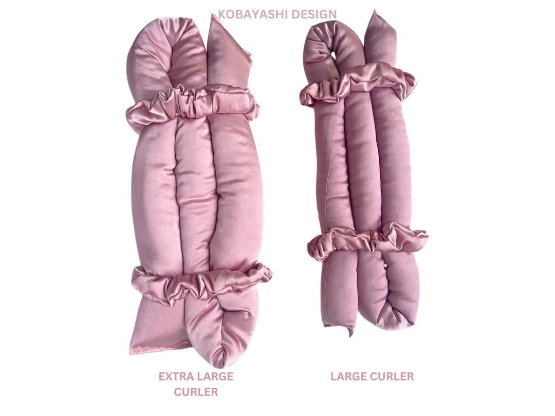 EXTRA Large Heatless Curler, Jumbo Overnight 2,5 Inch Wide Curls, Thick Curling Ribbon Roller, Ze... | Etsy (US)