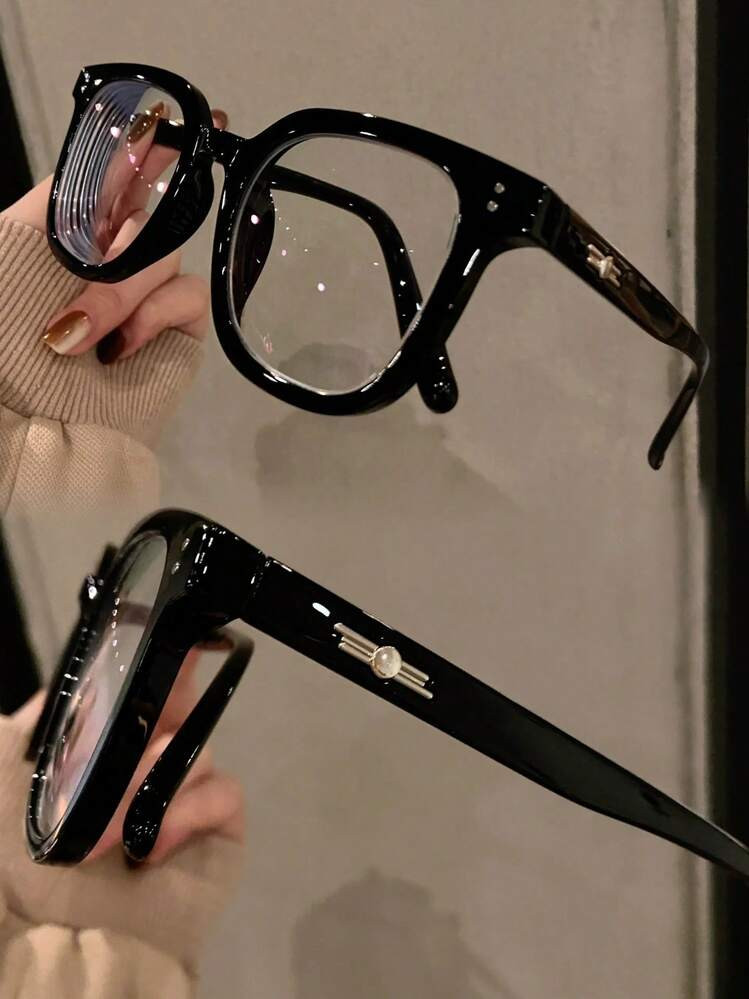 Authentic Product "Black Warrior"Series  Blue Light Frames Eyeglasses Retro Clear View Blue  Ligh... | SHEIN
