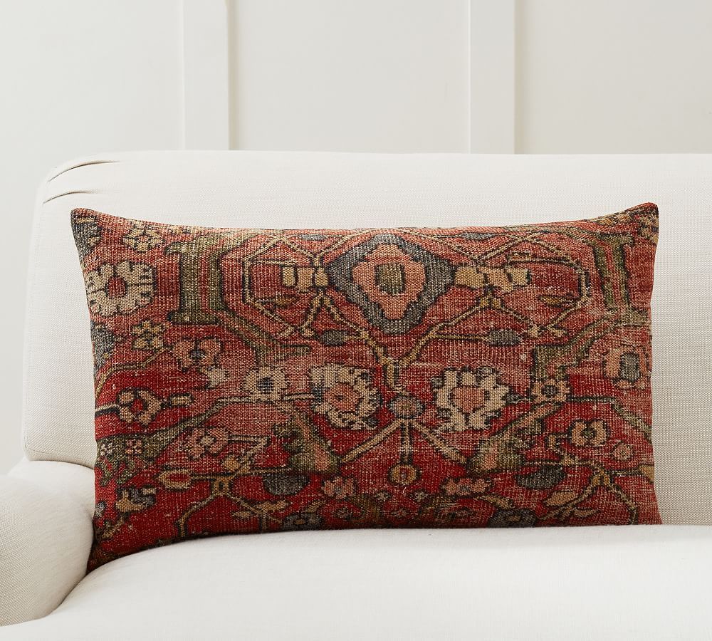 Aluma Printed Lumbar Pillow Cover | Pottery Barn (US)