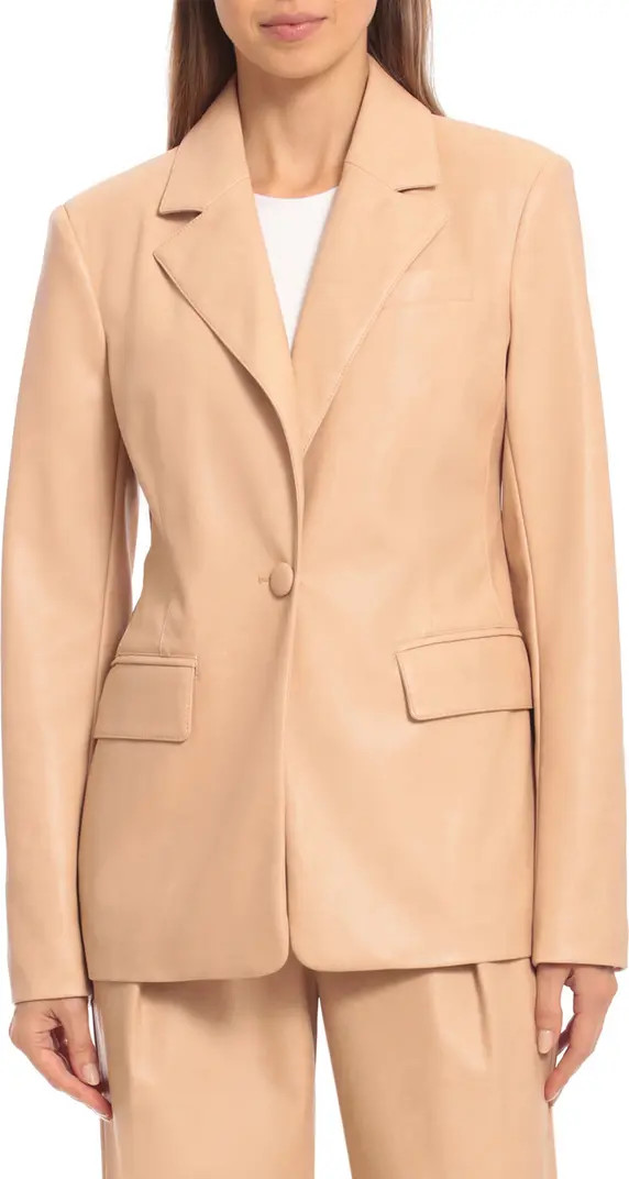 Structured Faux Leather Blazer | Nordstrom Rack
