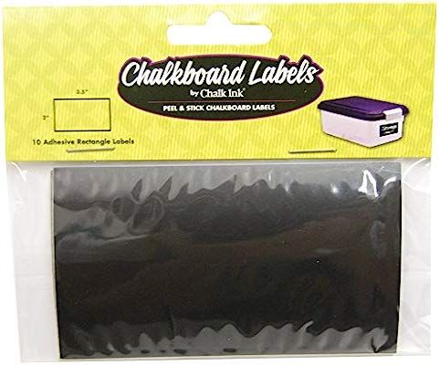 Chalk Ink Adhesive Chalkboard Labels, Small, Rectangle, 10-Pack | Amazon (US)