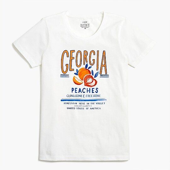 Factory: Peaches Graphic Tee For Women | J.Crew Factory