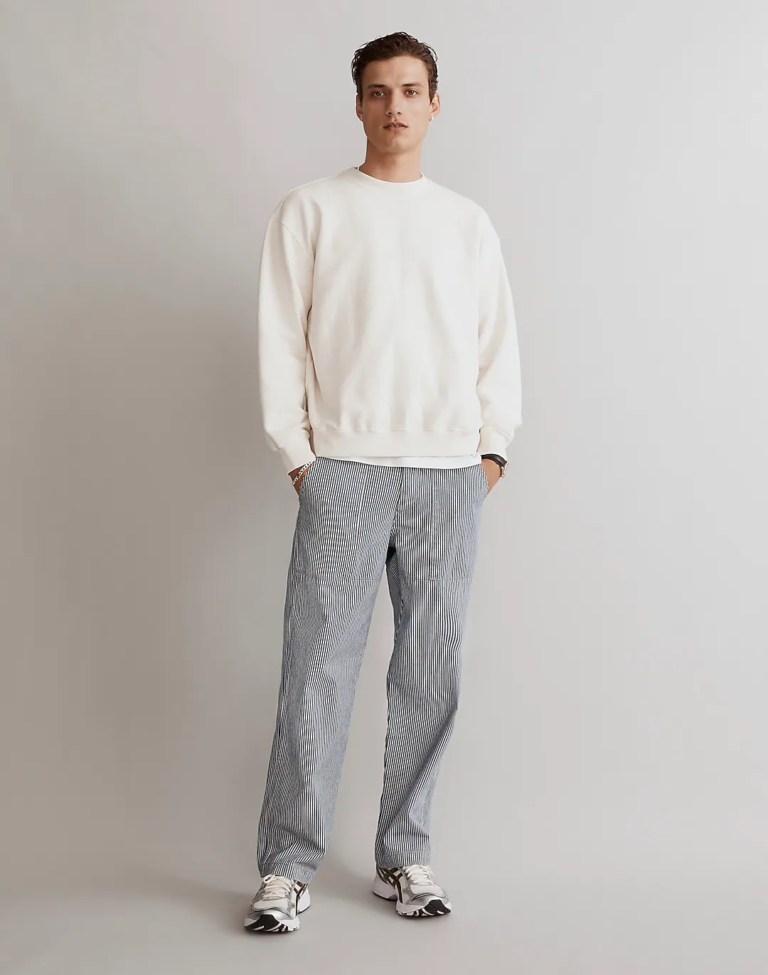 Baggy Surplus Pants in Stripe | Madewell