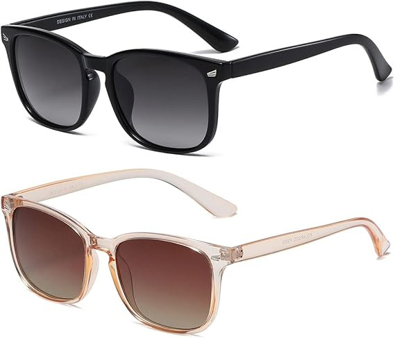 Polarized Sunglasses for Women Classic Retro Style UV400 Protection | Amazon (US)