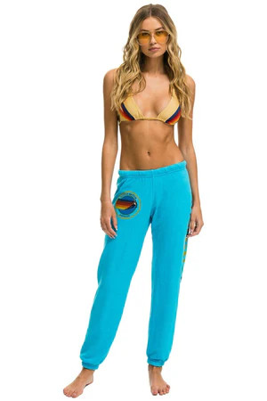AVIATOR NATION ASPEN SWEATPANTS - NEON BLUE | Aviator Nation