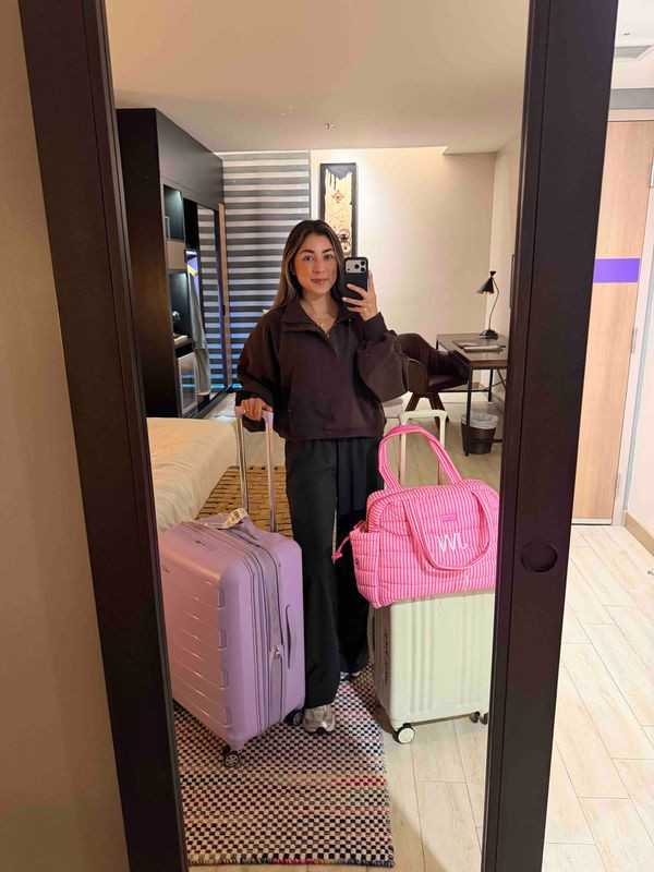 Travel outfit and essentials ✈️

#LTKgrwm #LTKootd #LTKTravel