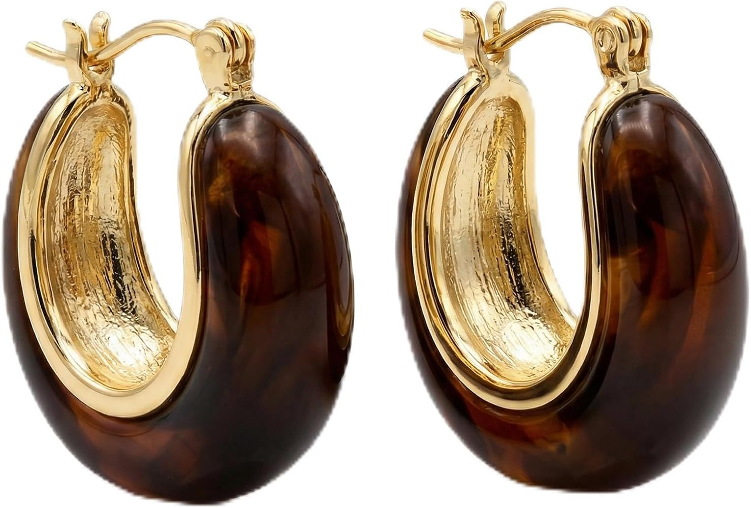 Vintage Stud Earrings, Luxury Geometric Maillard Earring Gold Plated Retro-Chic Studs Earrings，... | Amazon (US)