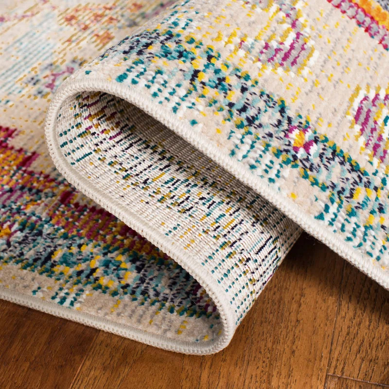Gonzalez Oriental Light Blue/Fuchsia Area Rug | Wayfair North America