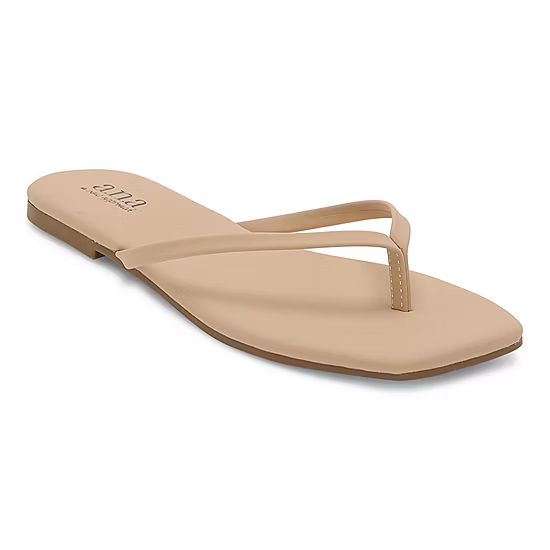 a.n.a Womens Square Toe Flat Sandals | JCPenney