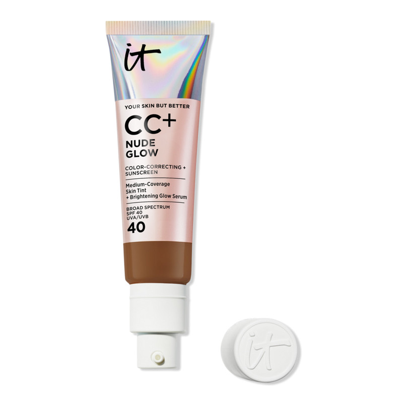 CC+ Nude Glow Lightweight Foundation + Glow Serum with SPF 40 | Ulta
