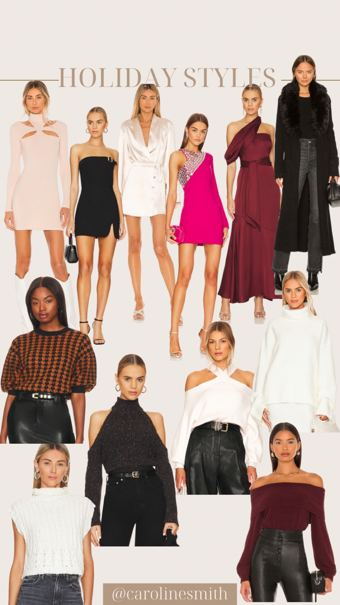 Revolve holiday styles 15% off 

Holiday party, dress, sweater, sweater weather, lbd, party dress, cocktail dress


#LTKHoliday #LTKwedding #LTKSeasonal