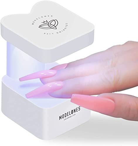 modelones Mini UV Light for Nails, UV Nail Lamp, Nail Light for Gel Nails with 2 Timers for Fast ... | Amazon (US)