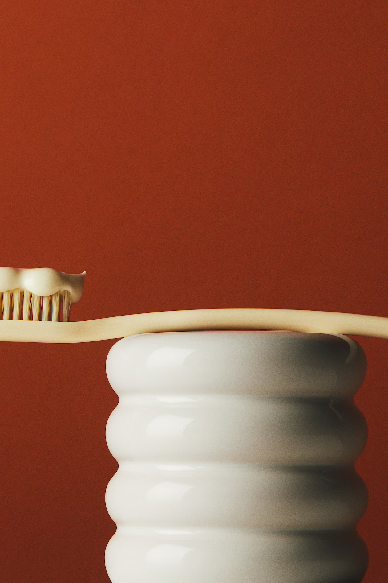 Stoneware toothbrush mug - White - Home All | H&M GB | H&M (UK, MY, IN, SG, PH, TW, HK)