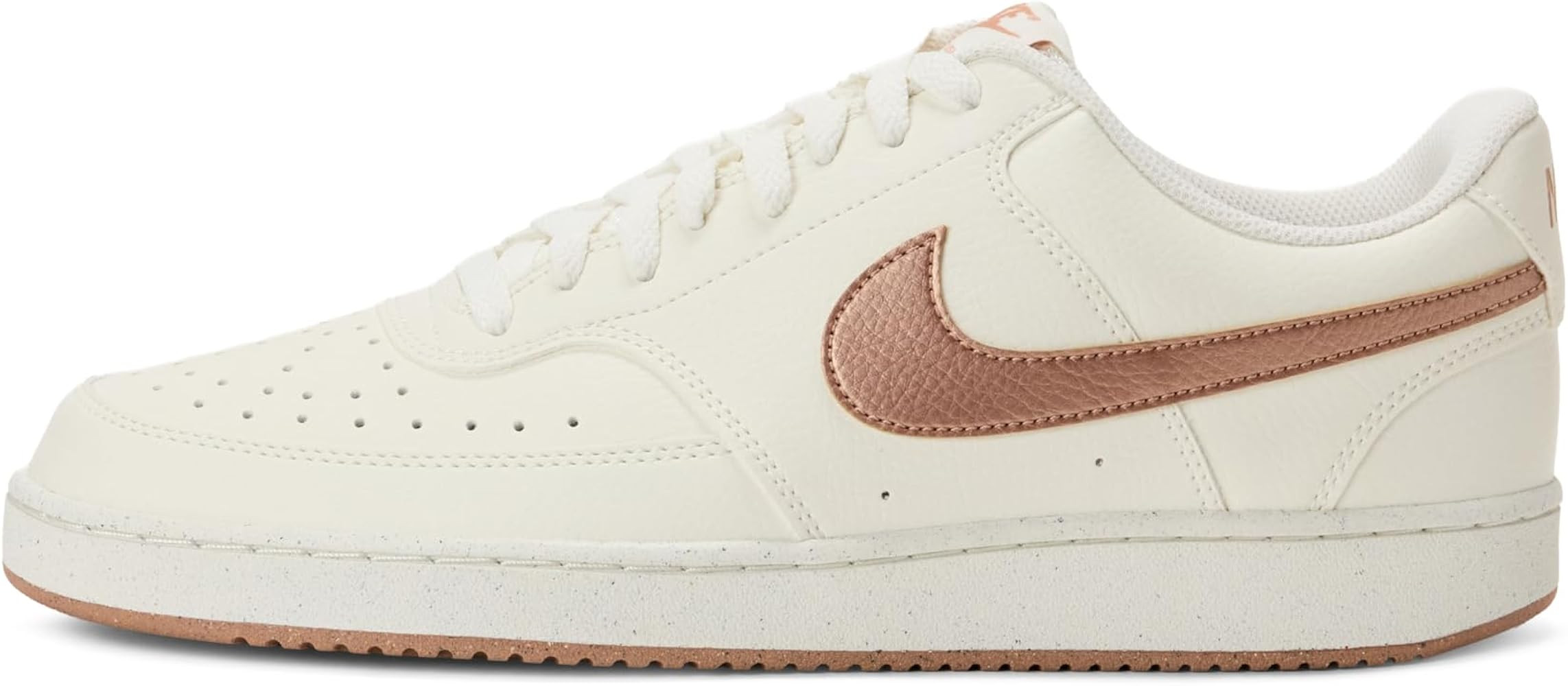 Amazon.com | Nike Women's Court Vision Low Next Nature Shoes, Sail/Metallic Red Bronze-Rose Gold,... | Amazon (US)