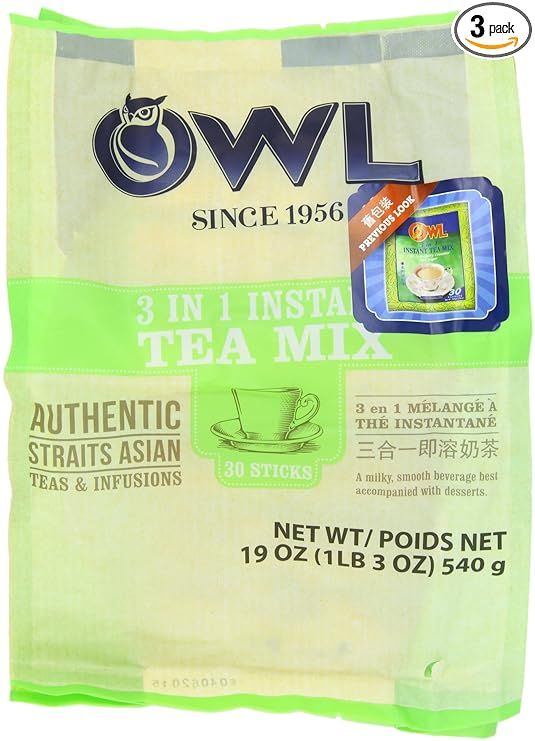 Owl Instant Milk Tea 3 In 1, 540-Grams (Pack of 3) | Amazon (US)