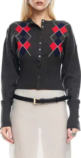 Head in the Clouds Argyle Cardigan | Nordstrom