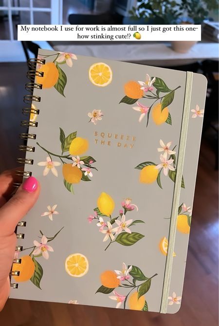 This lemon notebook is so stinking cute and only $10! 

#LTKhome #LTKfindsunder50 #LTKstyletip
