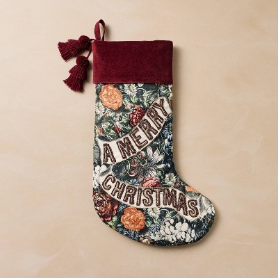 John Derian for Target Merry Christmas Floral Stocking | Target