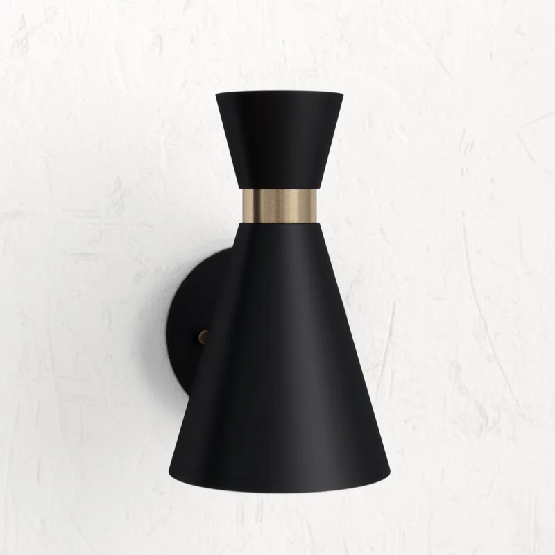 Austrinus 1-Light Dimmable Satin Armed Sconce | Wayfair North America