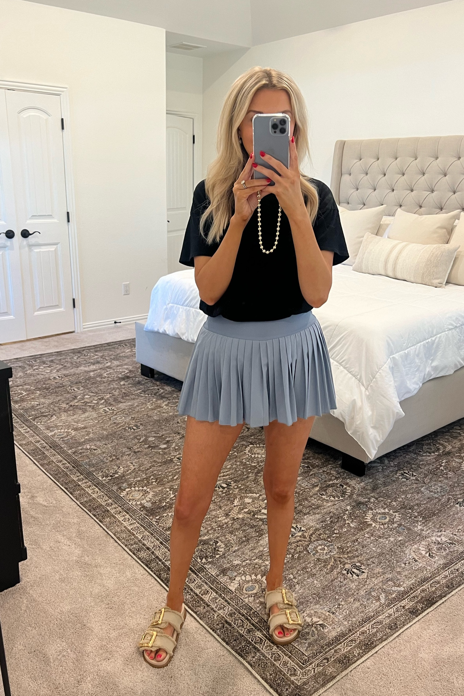Amazon pleated athletic skirt 🩵 

#LTKActive #LTKfindsunder50 #LTKfitness