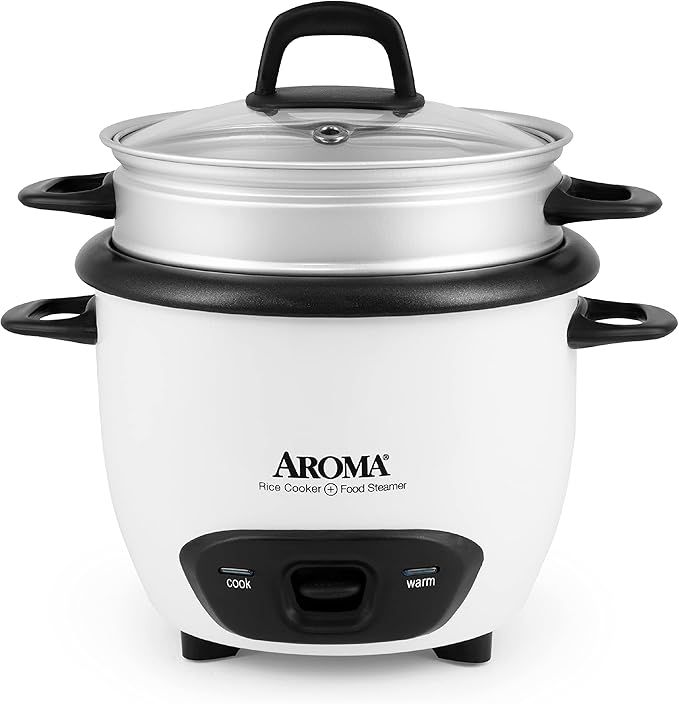 Aroma Housewares 6-Cup (Cooked) (3-Cup Uncooked) Pot Style Rice Cooker and Food Steamer (ARC-743-... | Amazon (US)