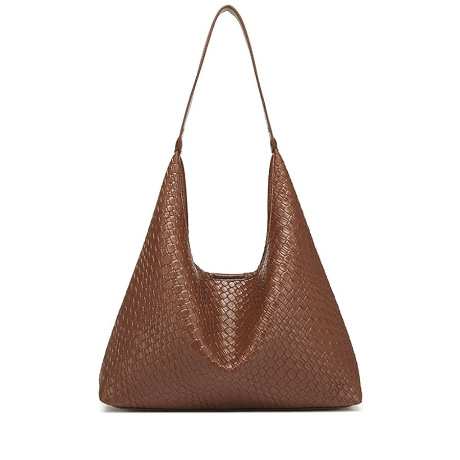 2025 Woven Tote Bag for Women, Fashion Shoulder Hobo Bags, Leather Woven Beach Bag, Work Purses f... | Amazon (US)