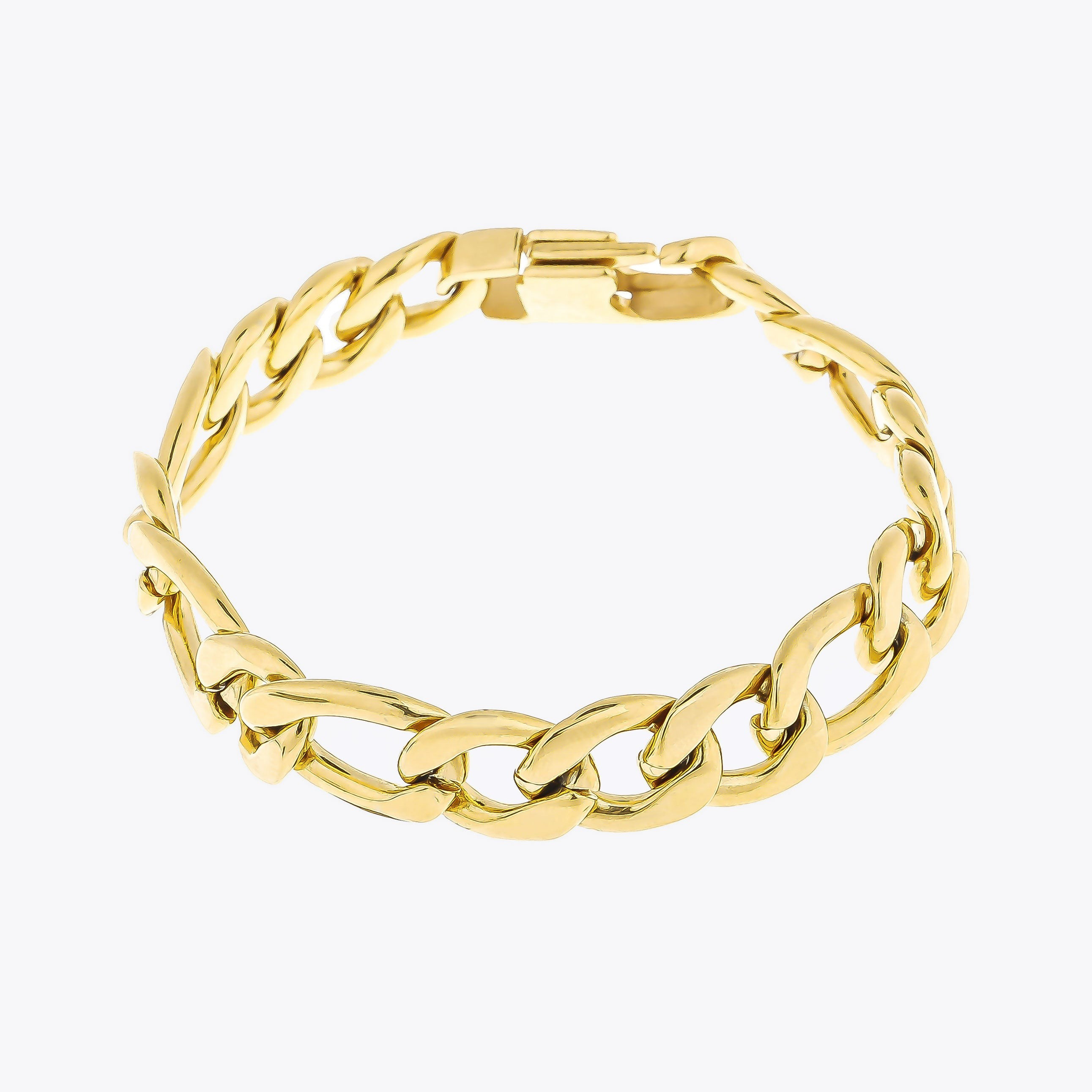 Delicate Gold Figaro Chain Bracelet | Victoria Emerson