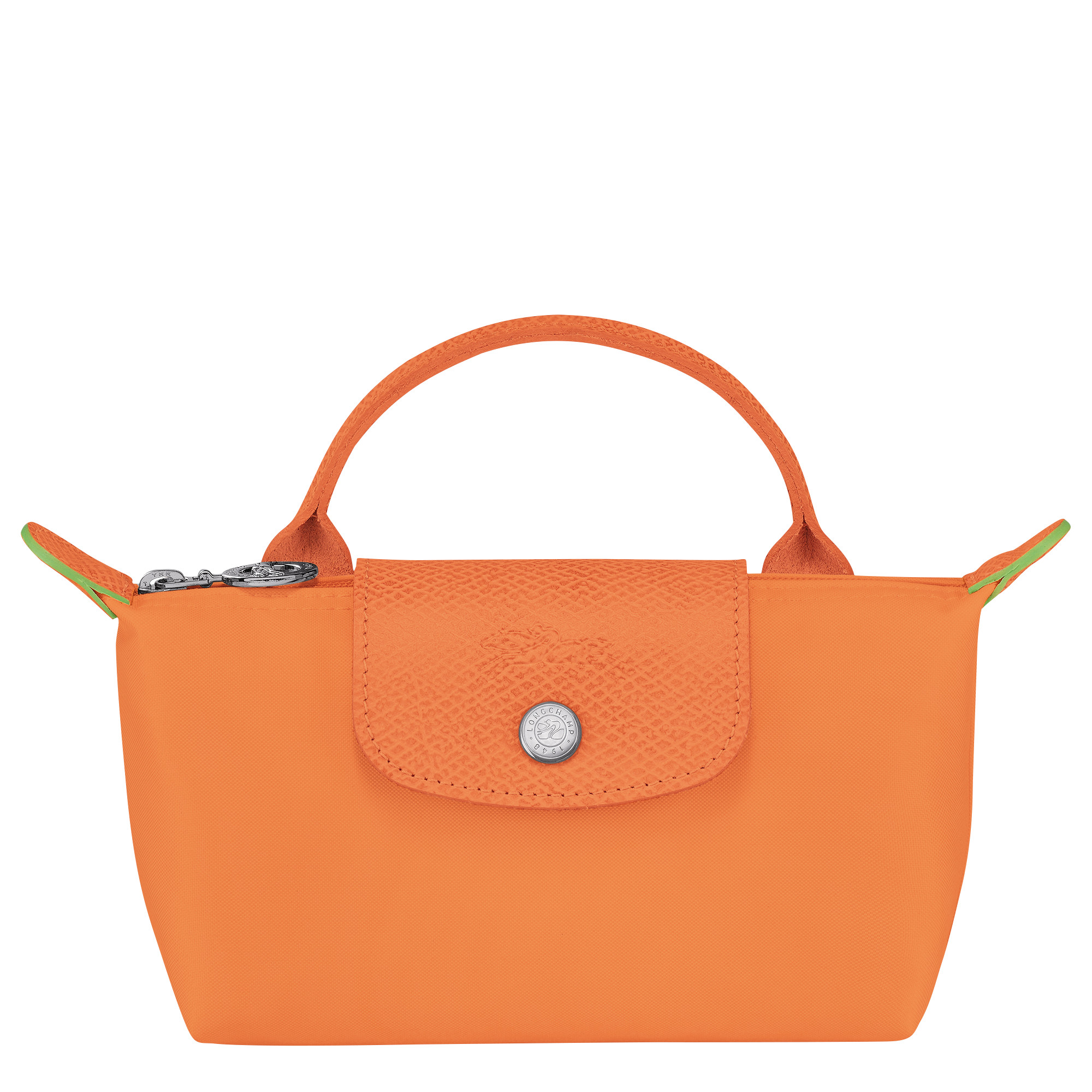 Le Pliage Green Pouch with handle | Longchamp