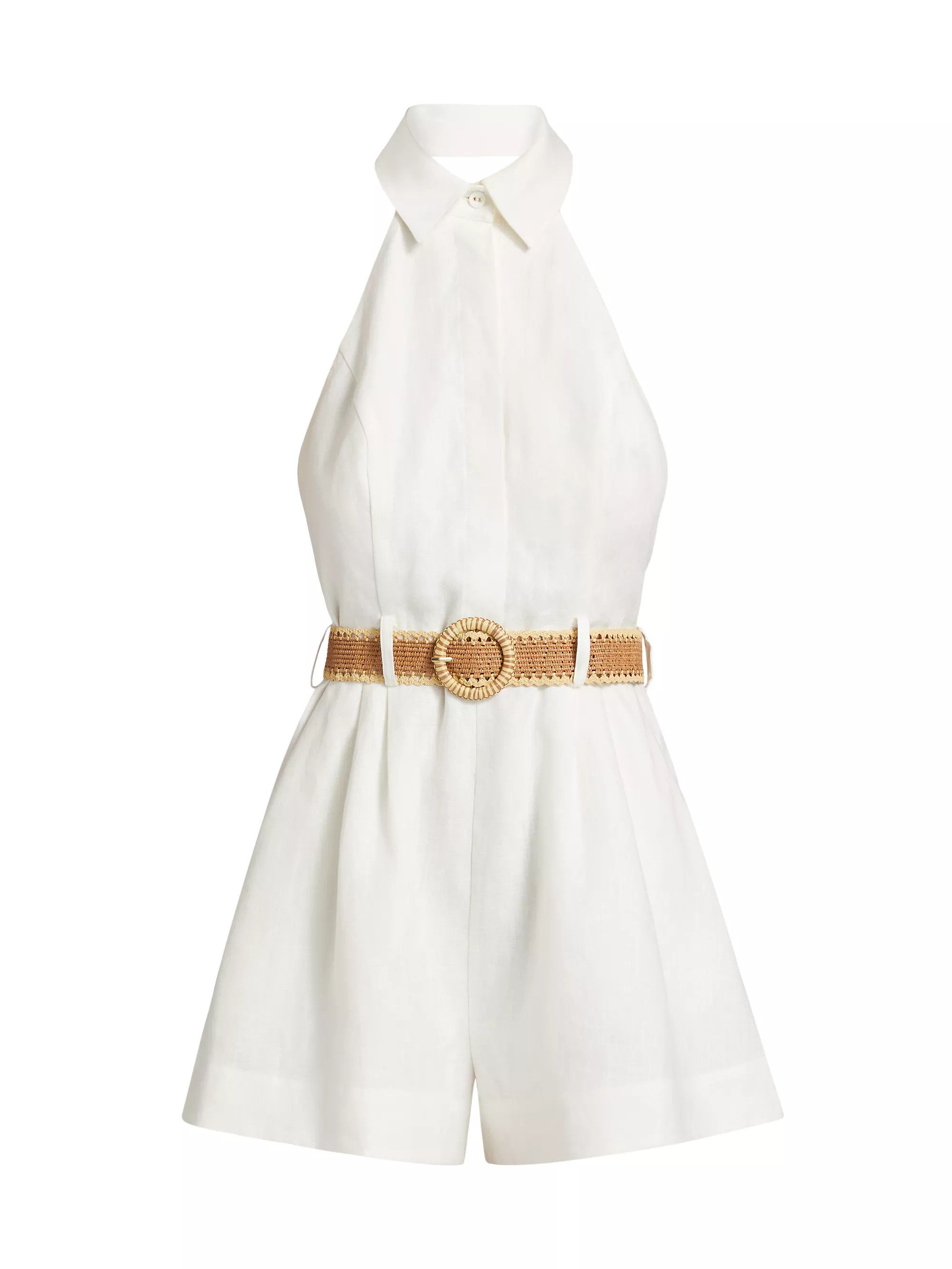 Acacia Linen Halter Romper | Saks Fifth Avenue