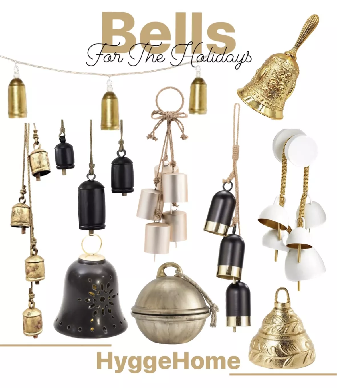  DomeStar Hand Bell Call Bell Brass Wedding Bells Christmas  Bells : Everything Else