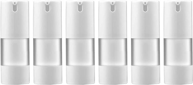 LONGWAY 0.5 Oz (15ML) Empty Refillable Airless Pump Bottle,Travel Foundation Containers,Airless C... | Amazon (US)