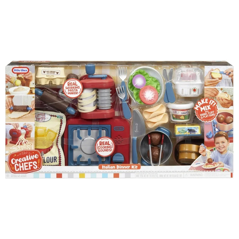 Little Tikes Creative Chefs Italian Restaurant Kit with Make-It Mix Play Sand, Ages 3+ - Walmart.... | Walmart (US)