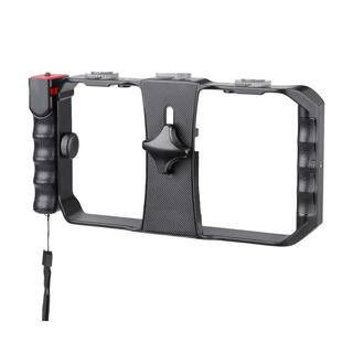 Smartphone Stabilizer Tripod Mount Filmmaking Vlogging Case with Wireless Remote Shutter for All iPhone and Android | The Home Depot