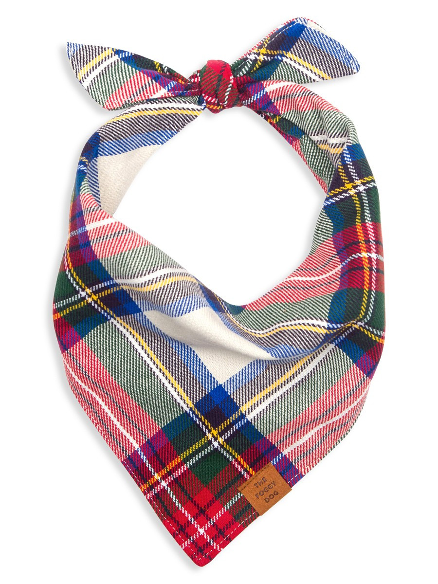 The Foggy Dog Regent Plaid Flannel Dog Bandana - Regent - Size M | Saks Fifth Avenue OFF 5TH