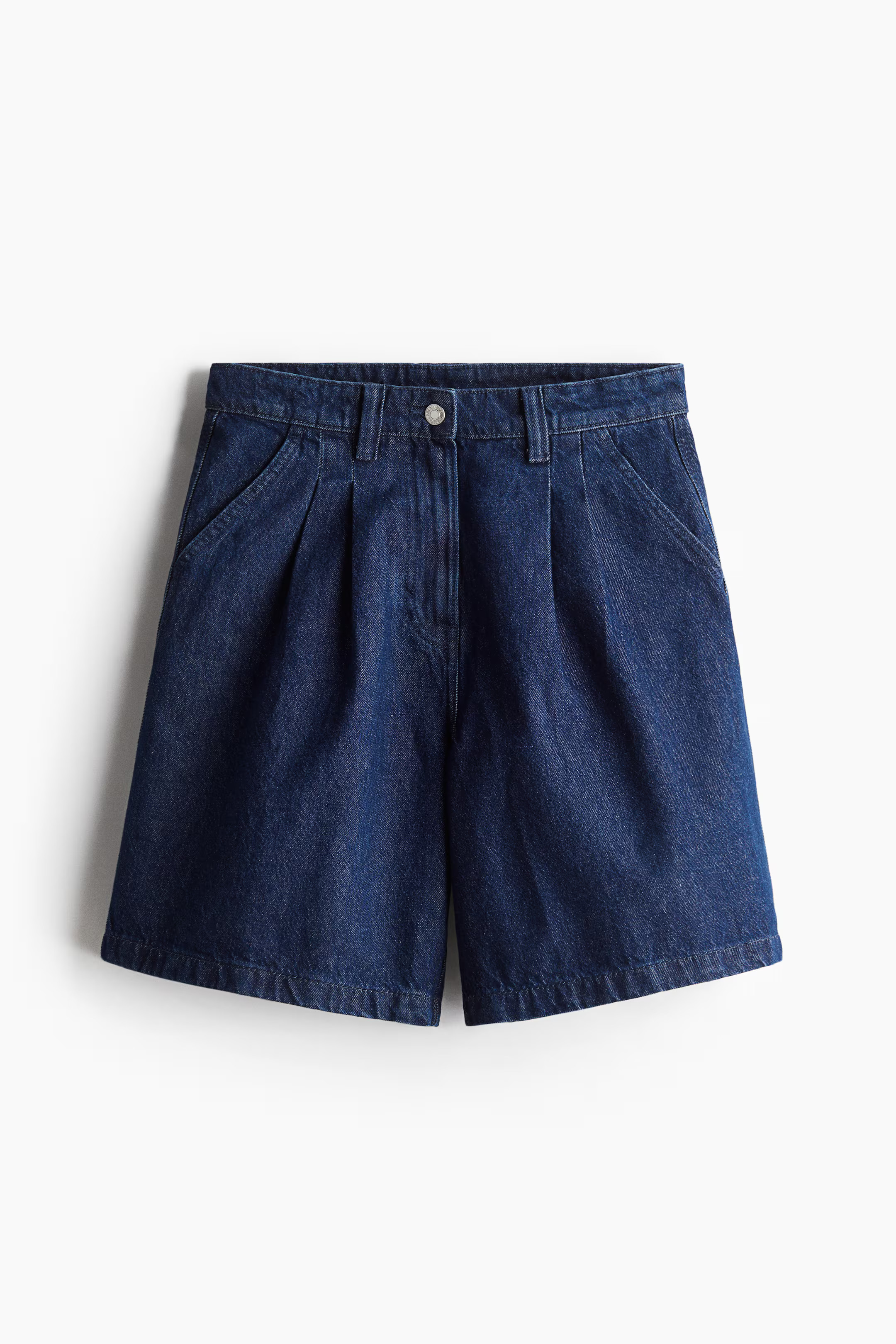 Jeansshorts mit Falten | H&M (DE, AT, CH, NL, FI)