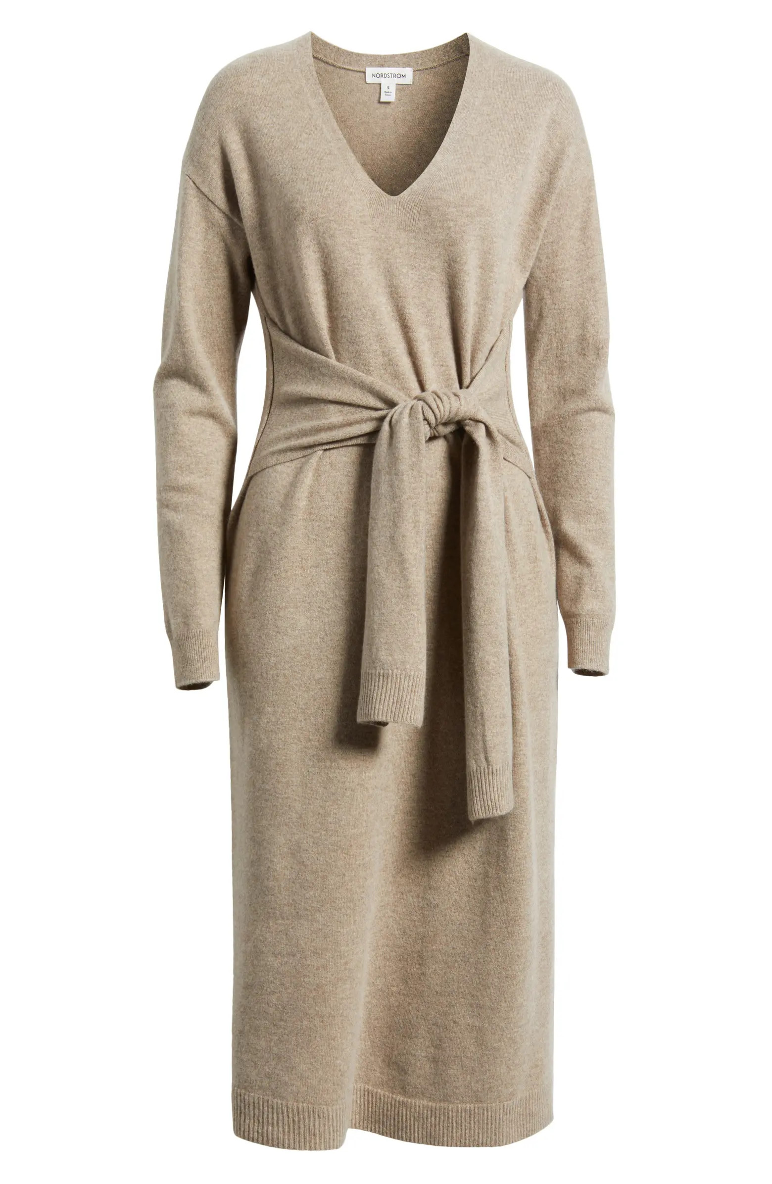 Nordstrom Long Sleeve Wool & Cashmere Blend Sweater Dress | Nordstrom | Nordstrom