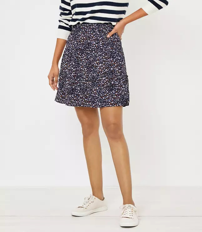 Floral Tiered Skirt | LOFT | LOFT