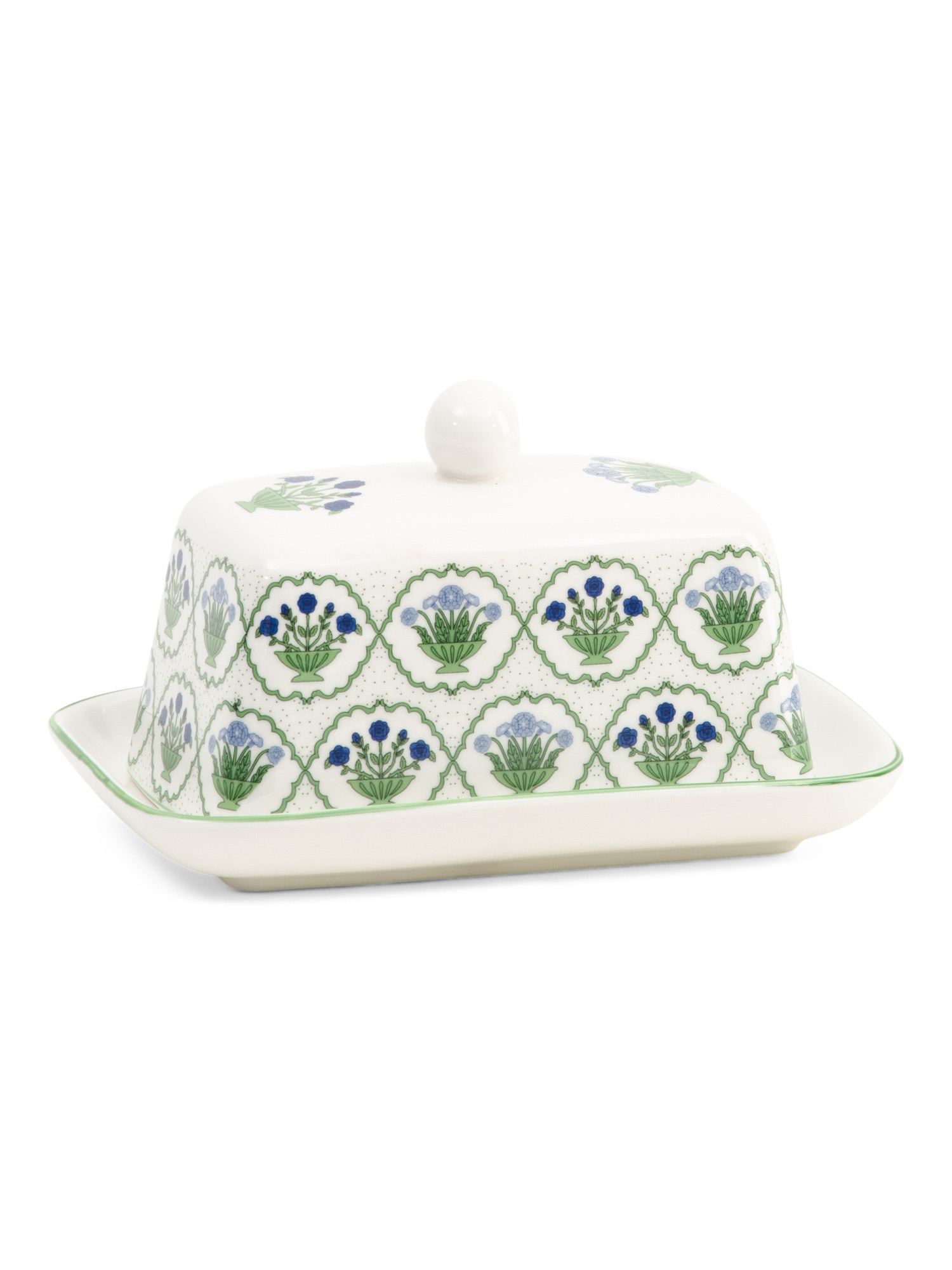 Porcelain Floral Block Butter Dish | Kitchen & Dining Room | Marshalls | Marshalls