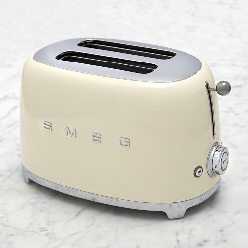 Smeg 2-Slice Toaster, Cream | Williams-Sonoma