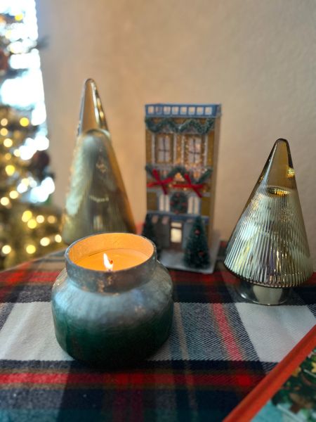 Anthropologie candle and Christmas light up house! 

#LTKhome #LTKHoliday #LTKunder50