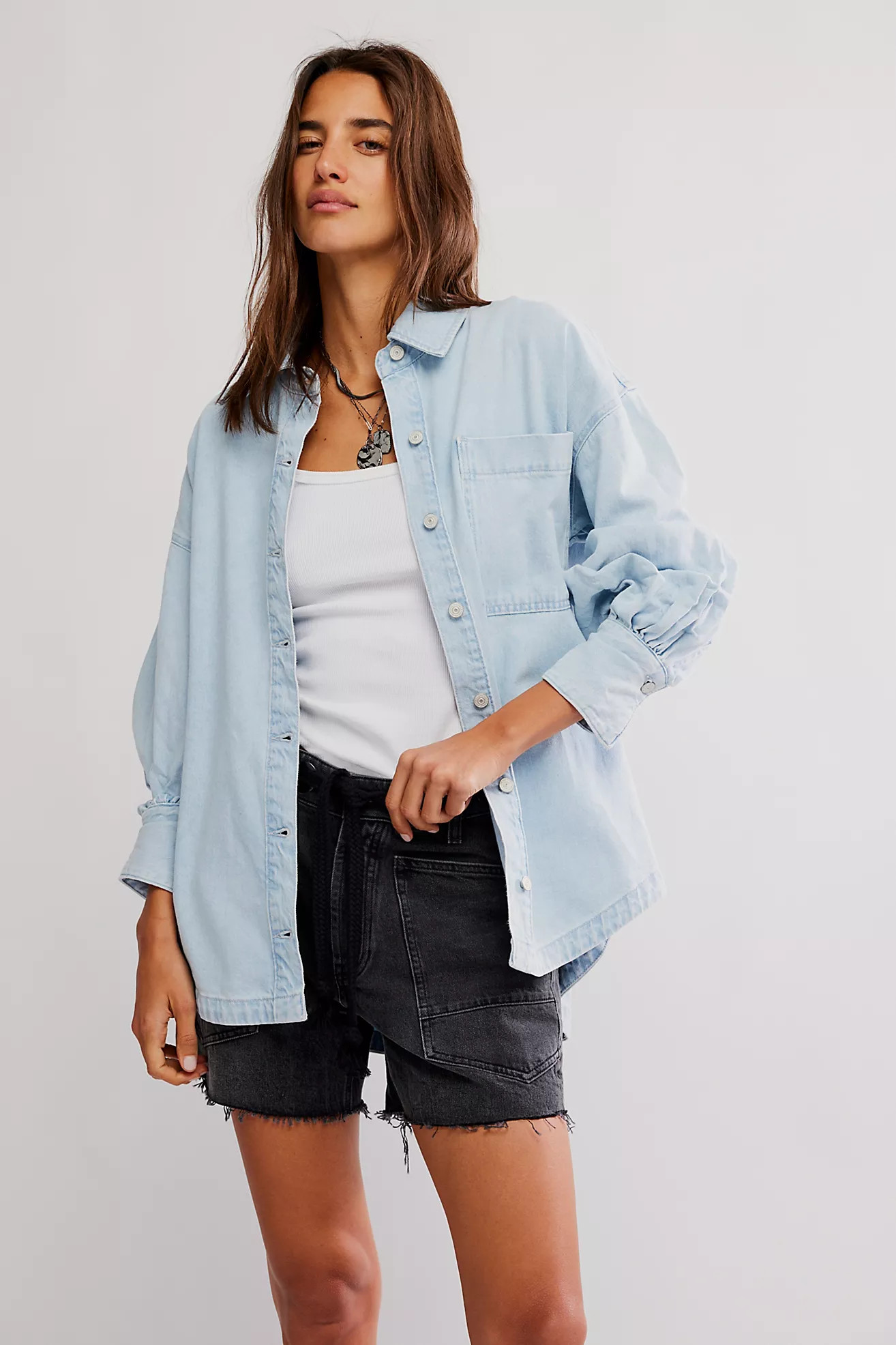 We The Free Ashley Denim Shirt | Free People (Global - UK&FR Excluded)